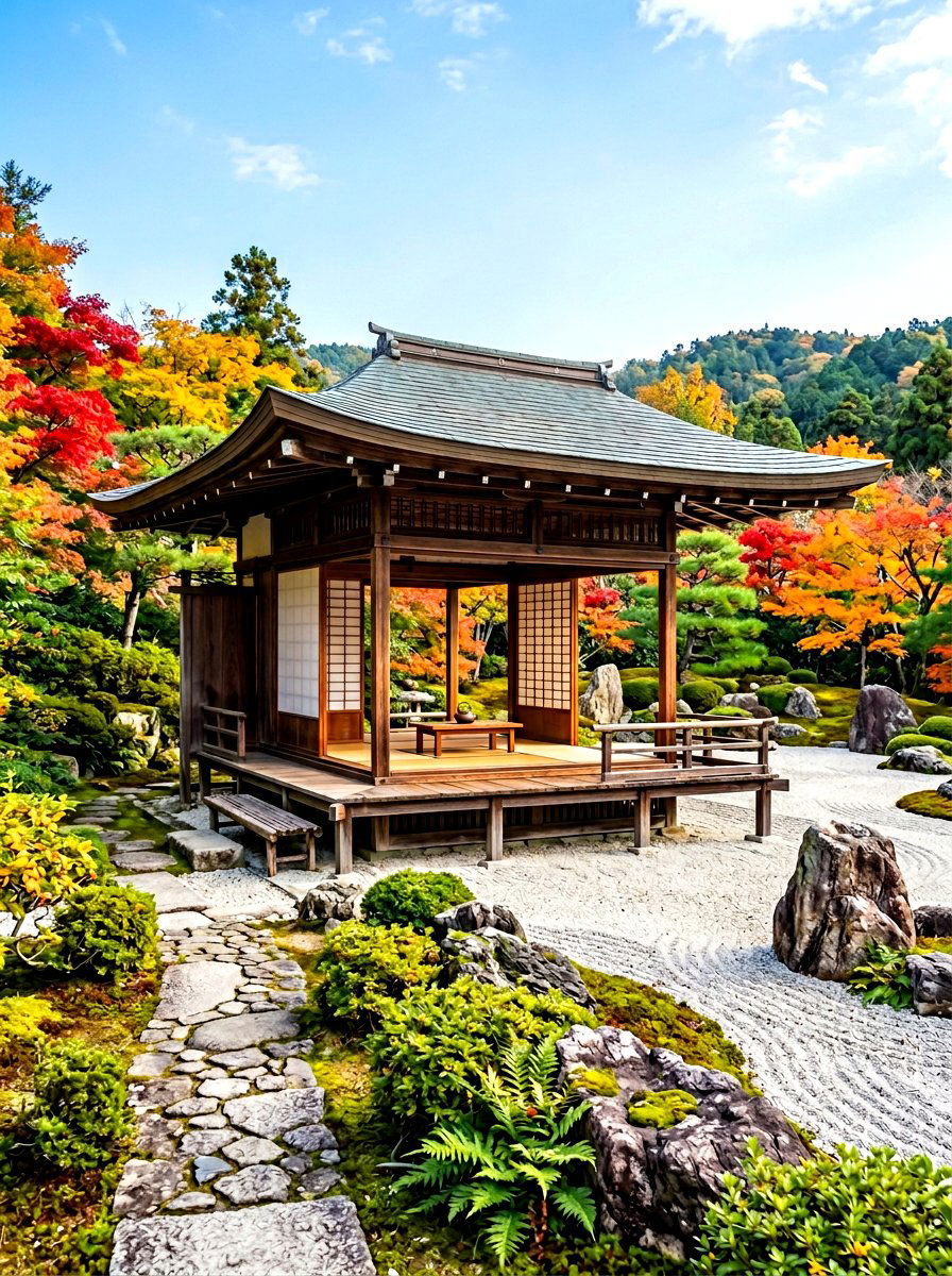 Zen Garden Pavilion - 30 covered patio ideas