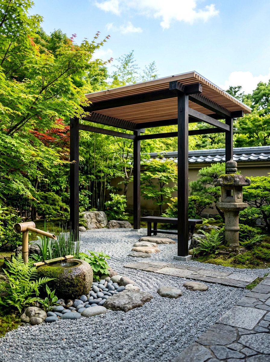 Zen Garden Pergola - 30 garden pergola ideas