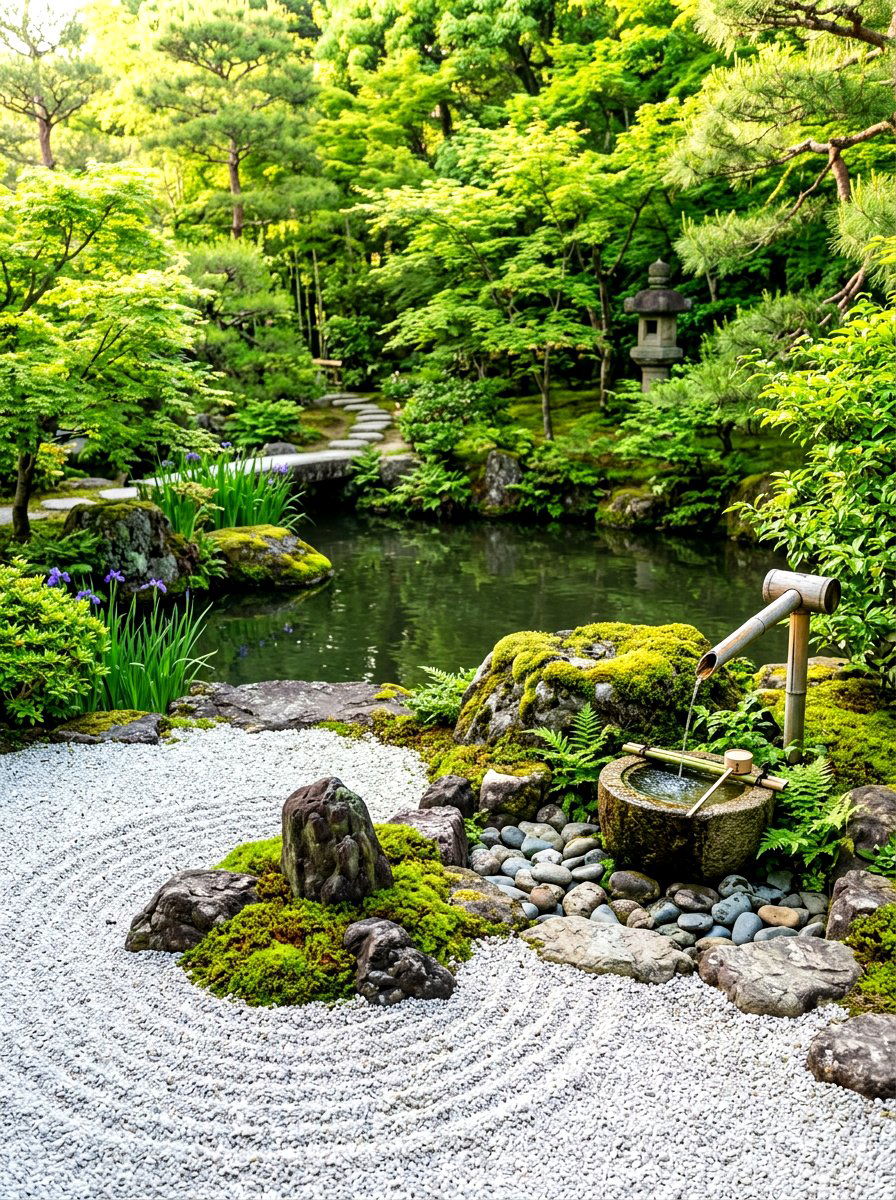Zen Garden Pond - 30 backyard pond ideas