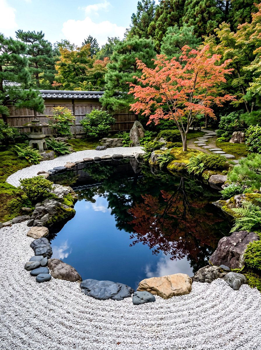 Zen Garden Pool - 30 narrow pool ideas