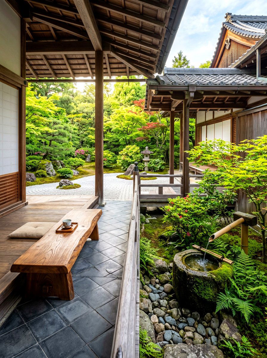 Zen Garden Porch - 30 back porch ideas