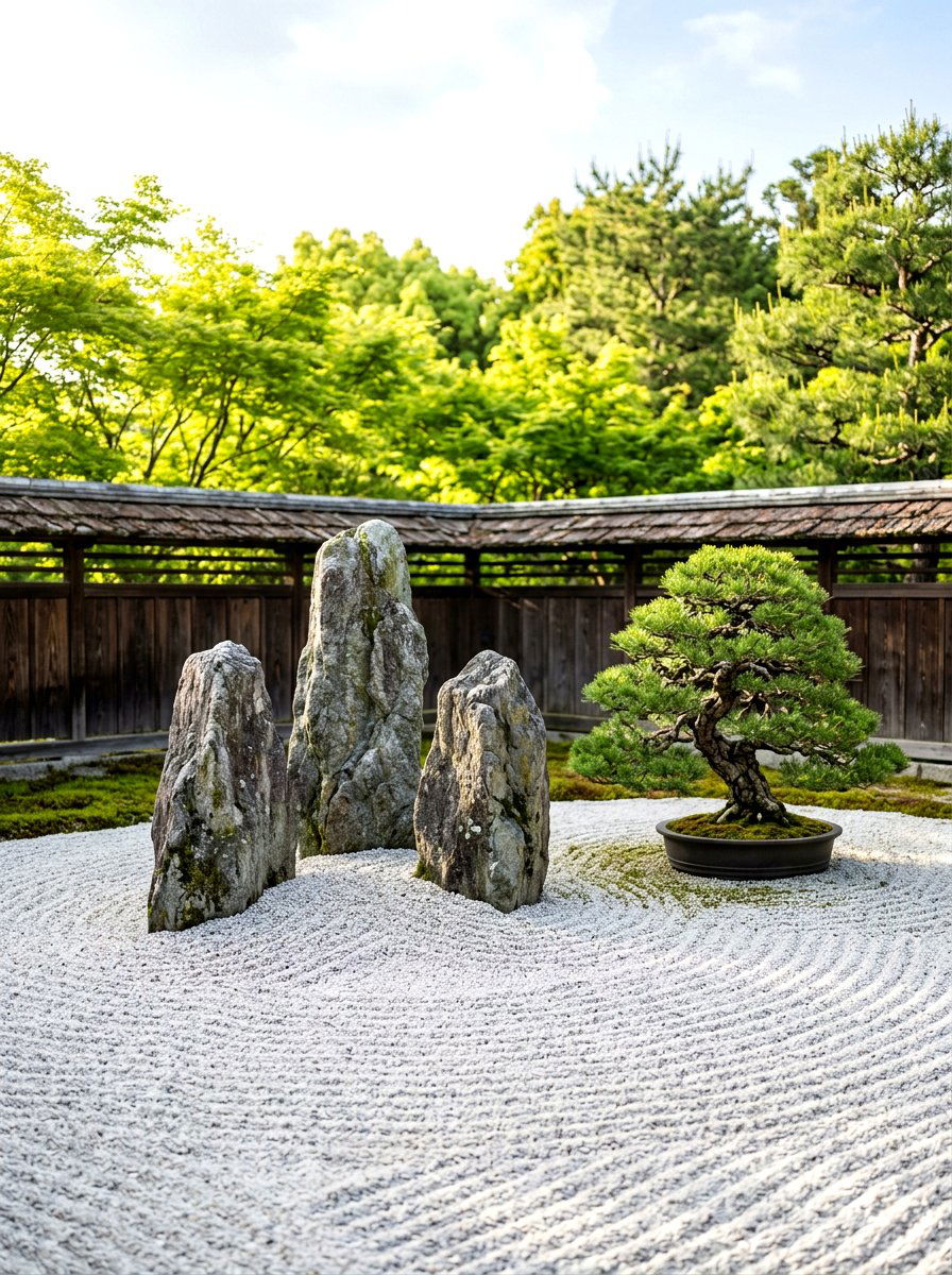 Zen Garden Rock Arrangement - 30 decorative stone ideas