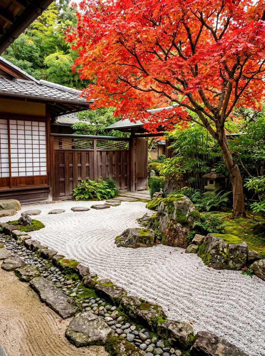 Zen Garden Rock Edge - 30 rock border garden ideas