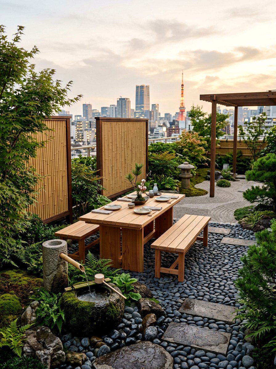 Zen Garden Rooftop - 30 terrace dining ideas