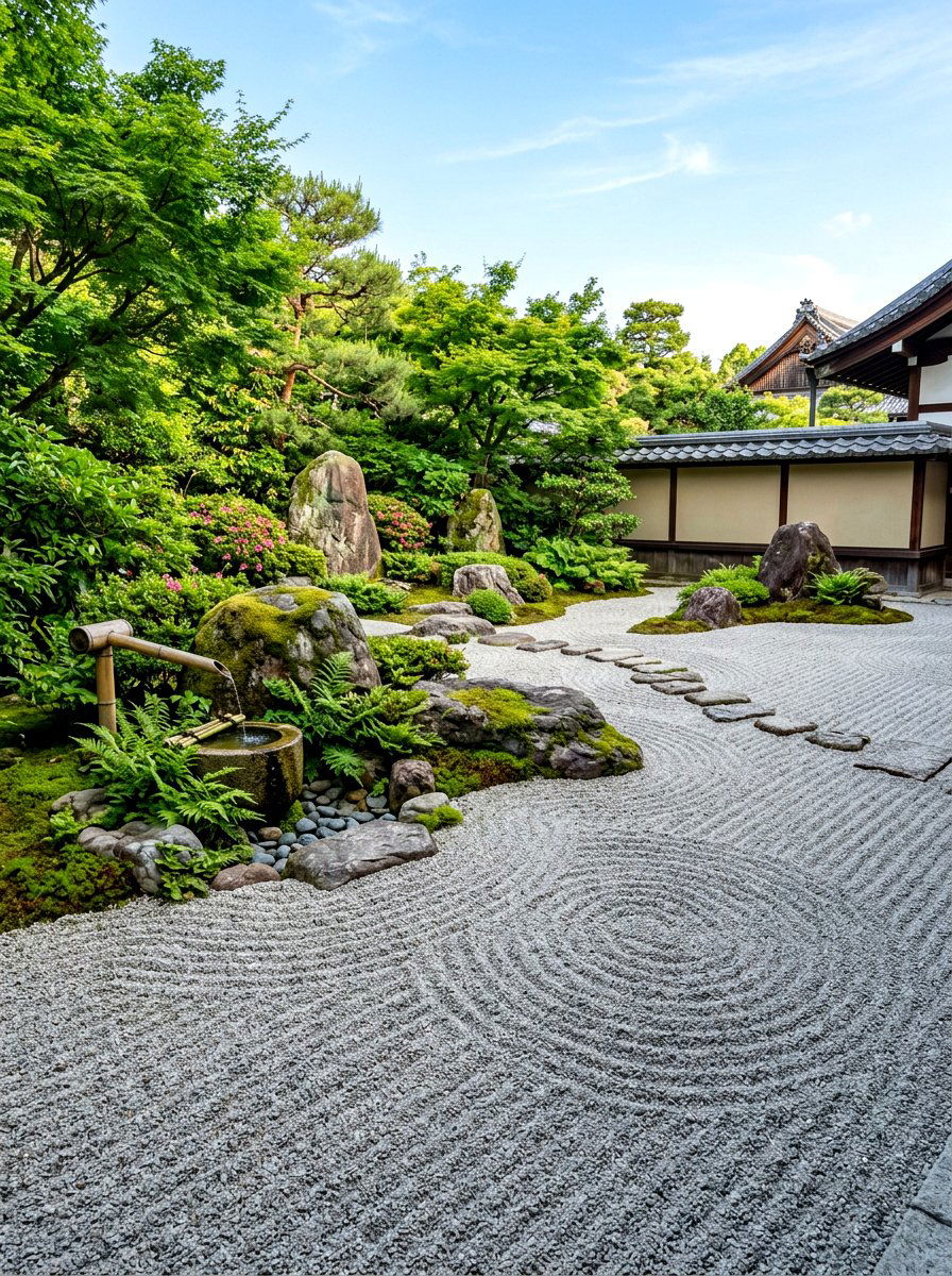 Zen Garden Space - 30 pea gravel patio ideas