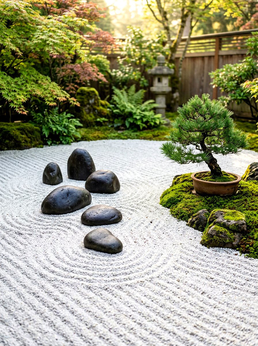 Zen Garden Stones - 30 stepping stone walkway ideas