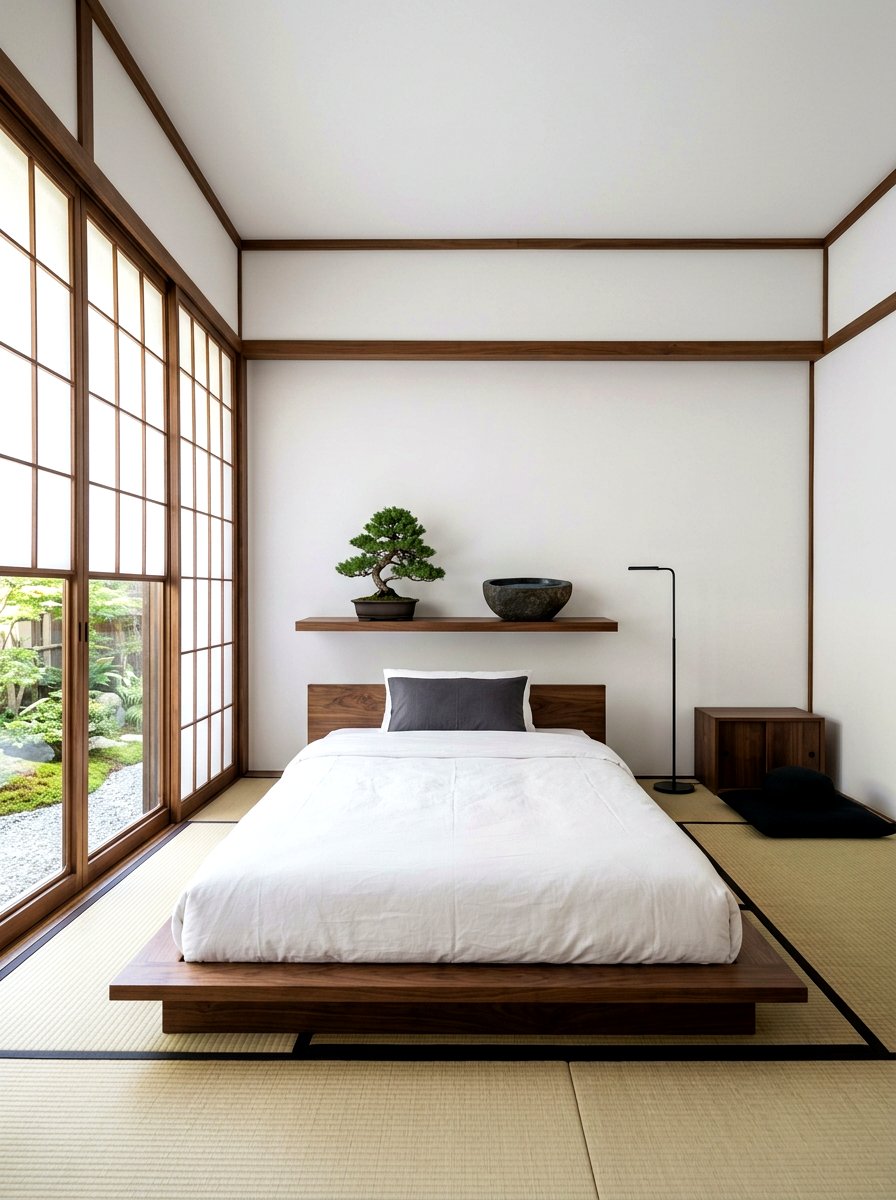 Zen Japanese Bedroom - 30 aesthetic bedroom ideas