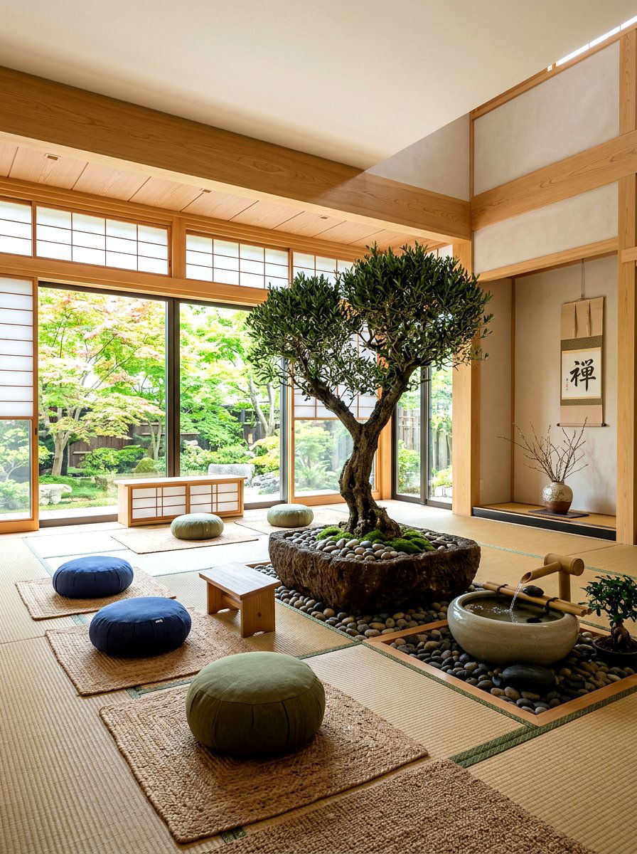 Zen Meditation Room Olive Tree - 30 olive tree decor ideas