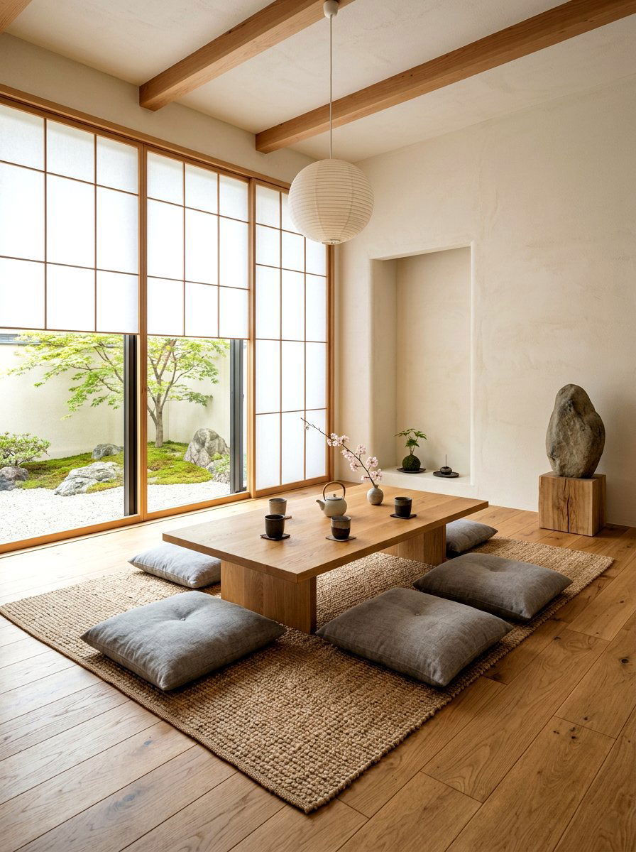 Zen Minimalist Dining Room - 30 viral dining room ideas