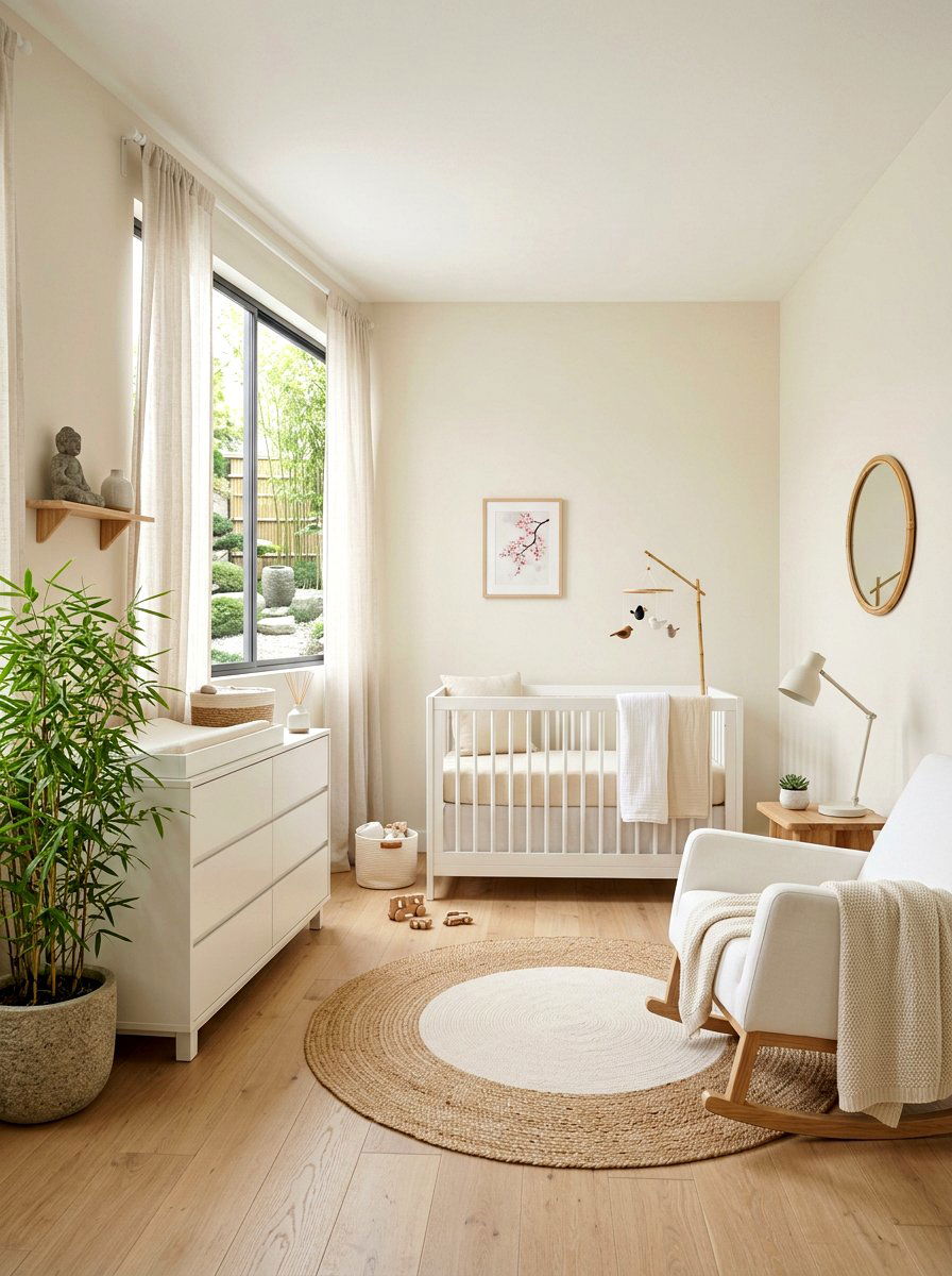 Zen Nursery - 30 minimalist nursery ideas
