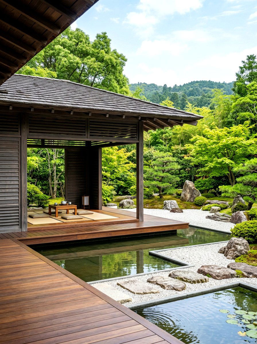 Zen Pool Pavilion - 30 pool pavilion ideas