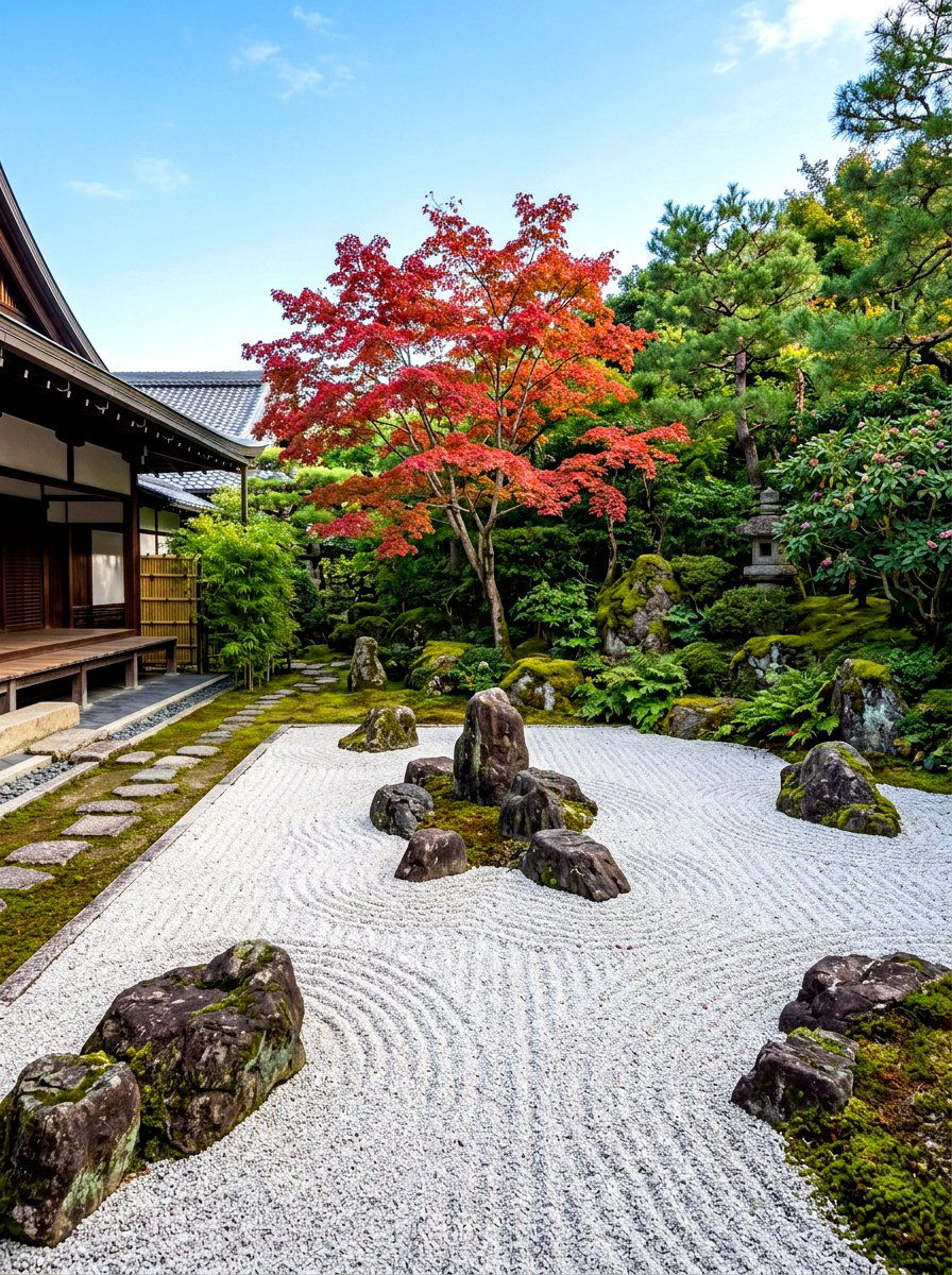 Zen Rock Garden - 30 backyard spa retreat ideas