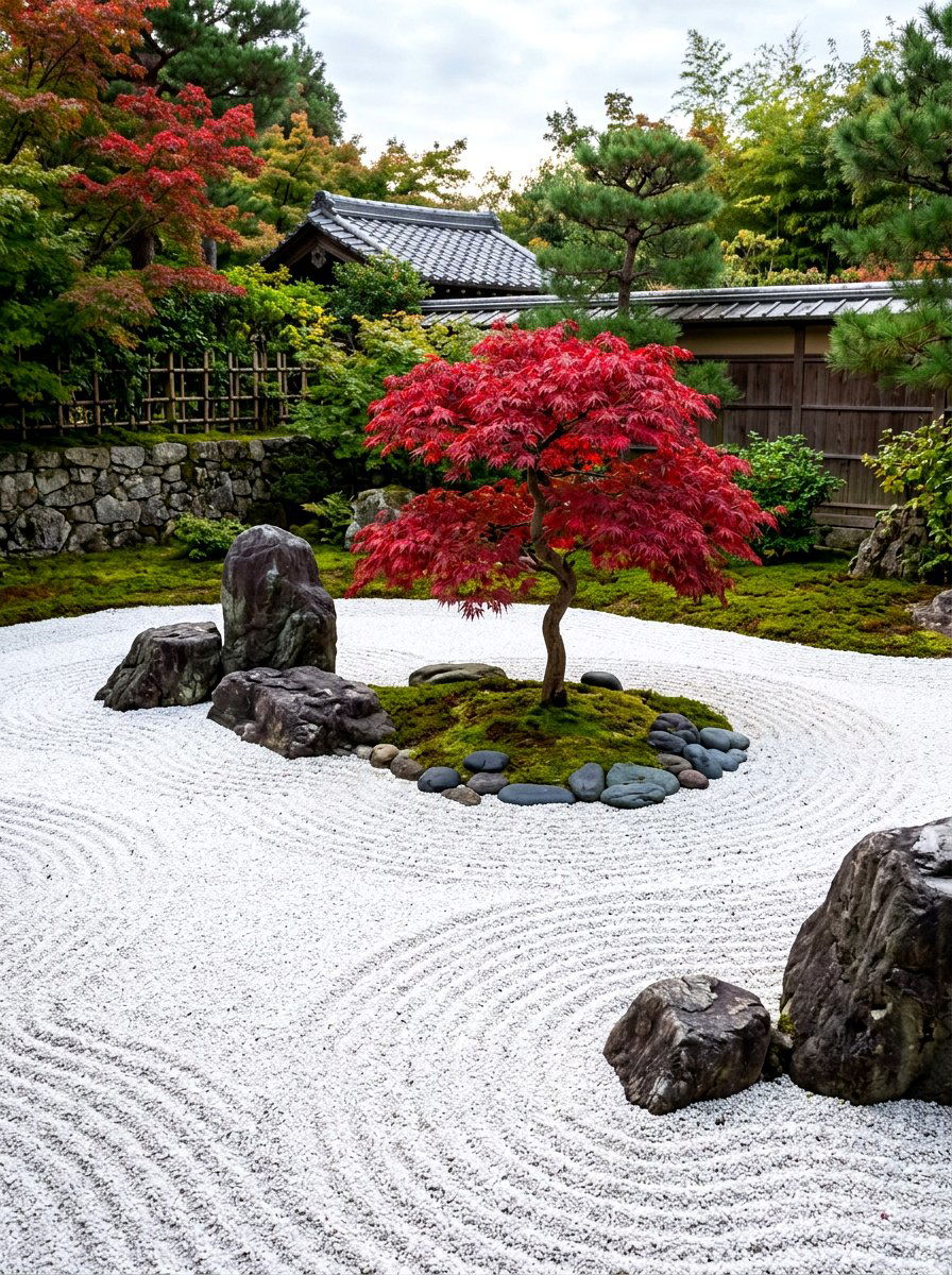 Zen Rock Garden - 30 small yard landscaping ideas