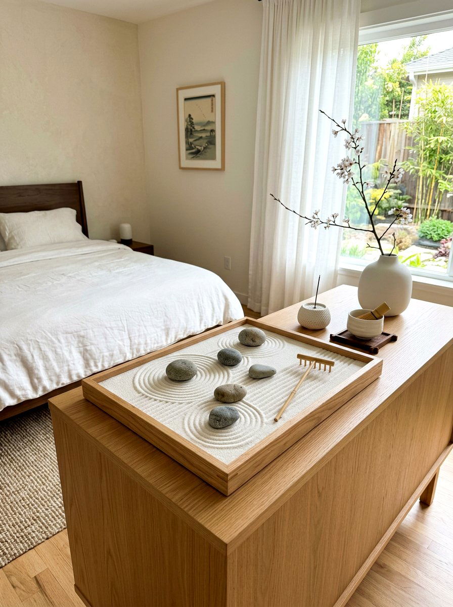Zen Rock Garden - 30 phone free bedroom ideas