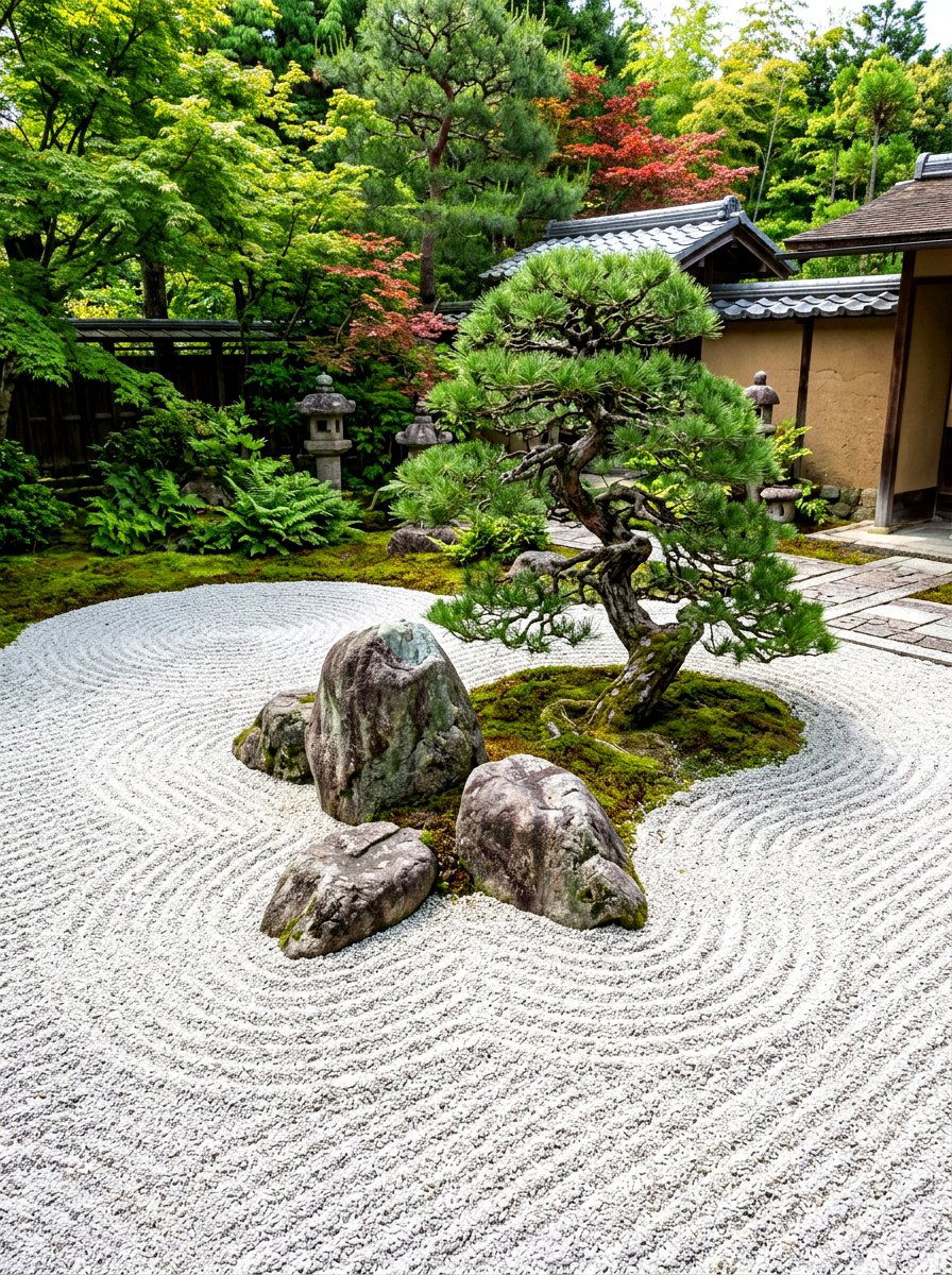 Zen Rock Garden - 30 drought tolerant landscaping ideas