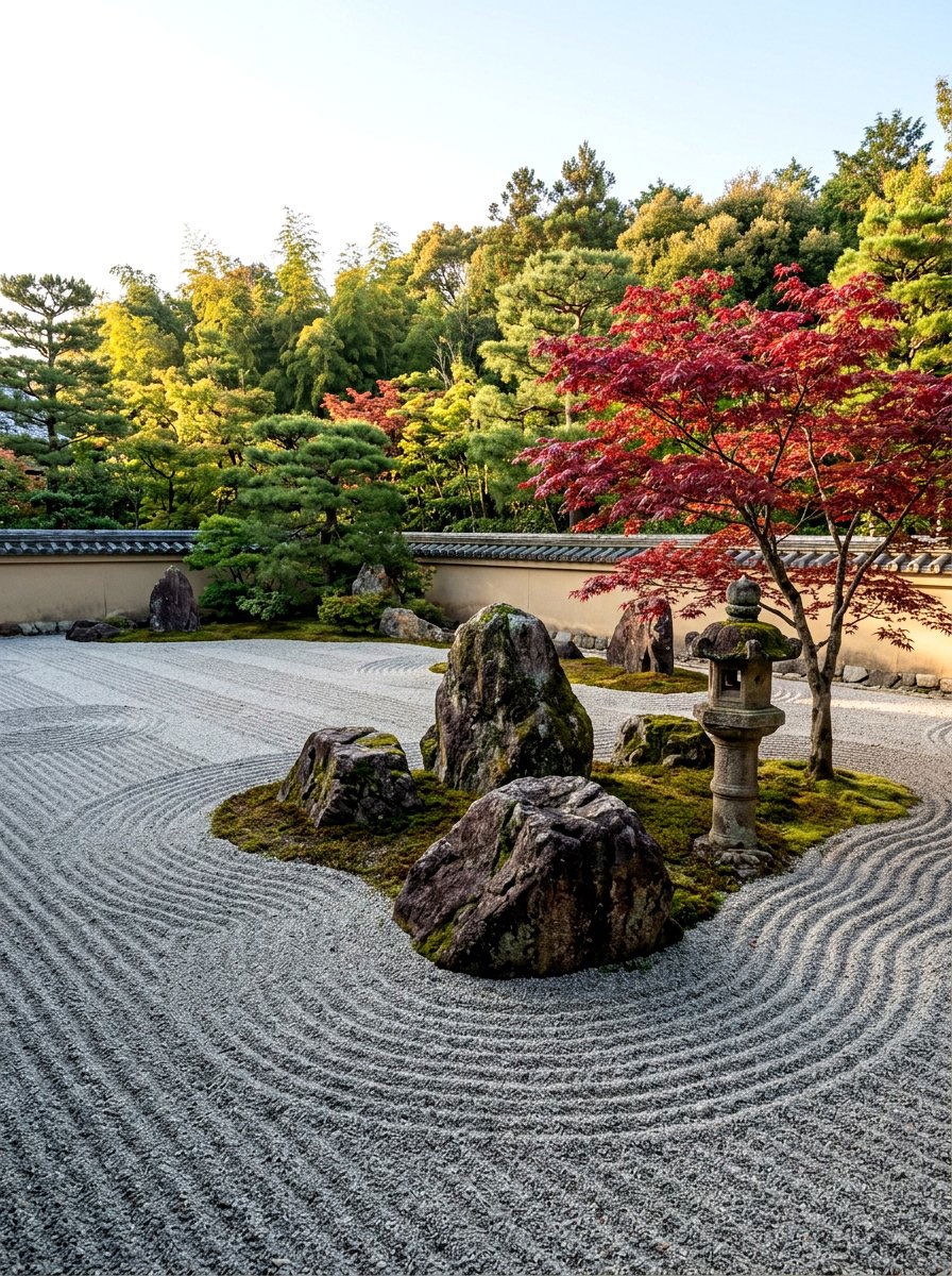 Zen Rock Garden - 30 gravel backyard ideas