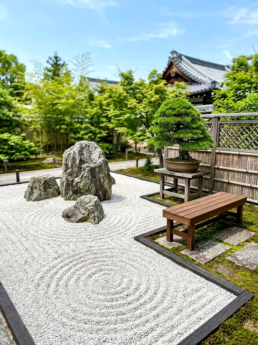 Zen Rock Garden - 30 backyard patio ideas