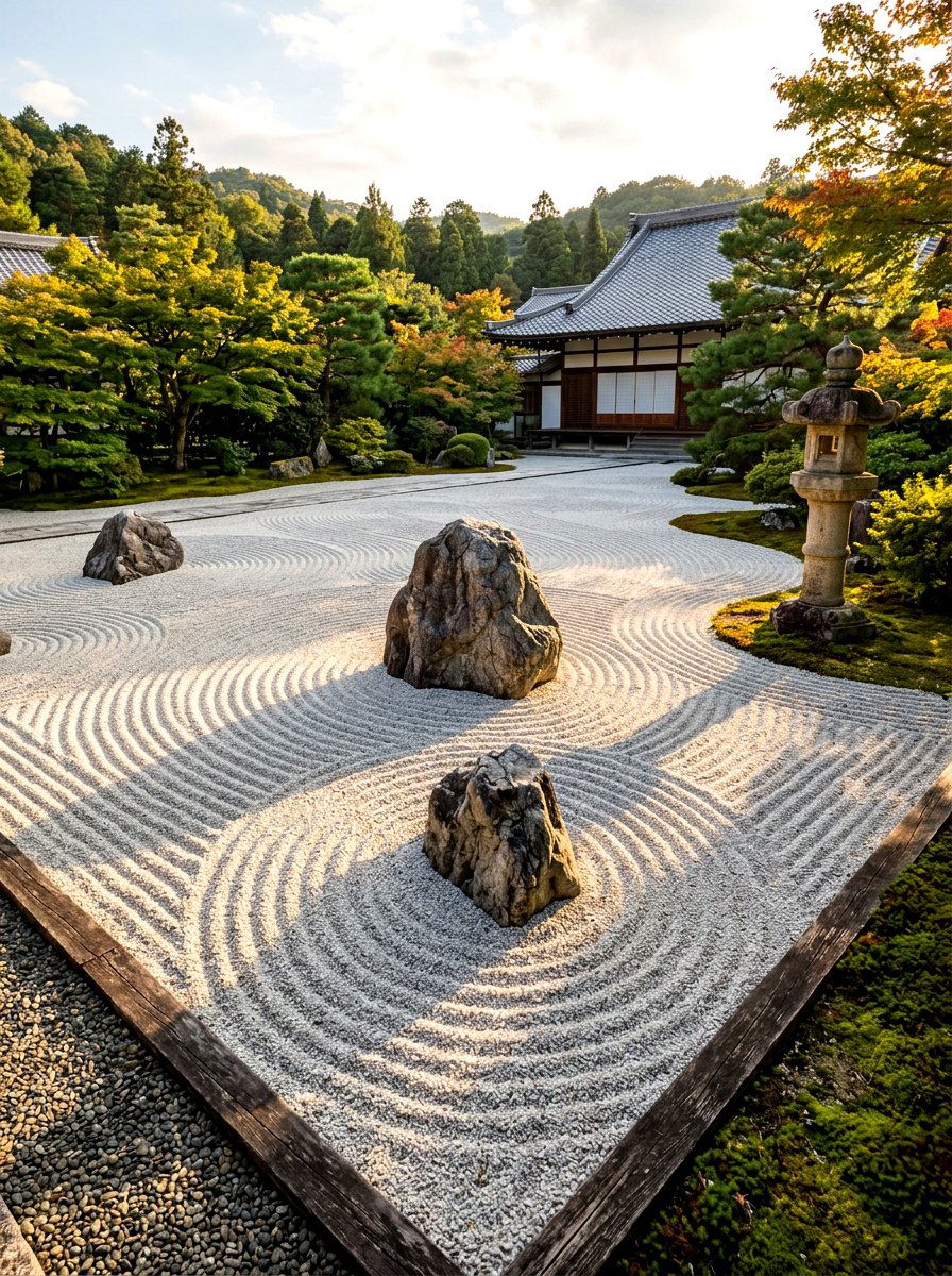 Zen Sand Garden - 30 meditation garden ideas