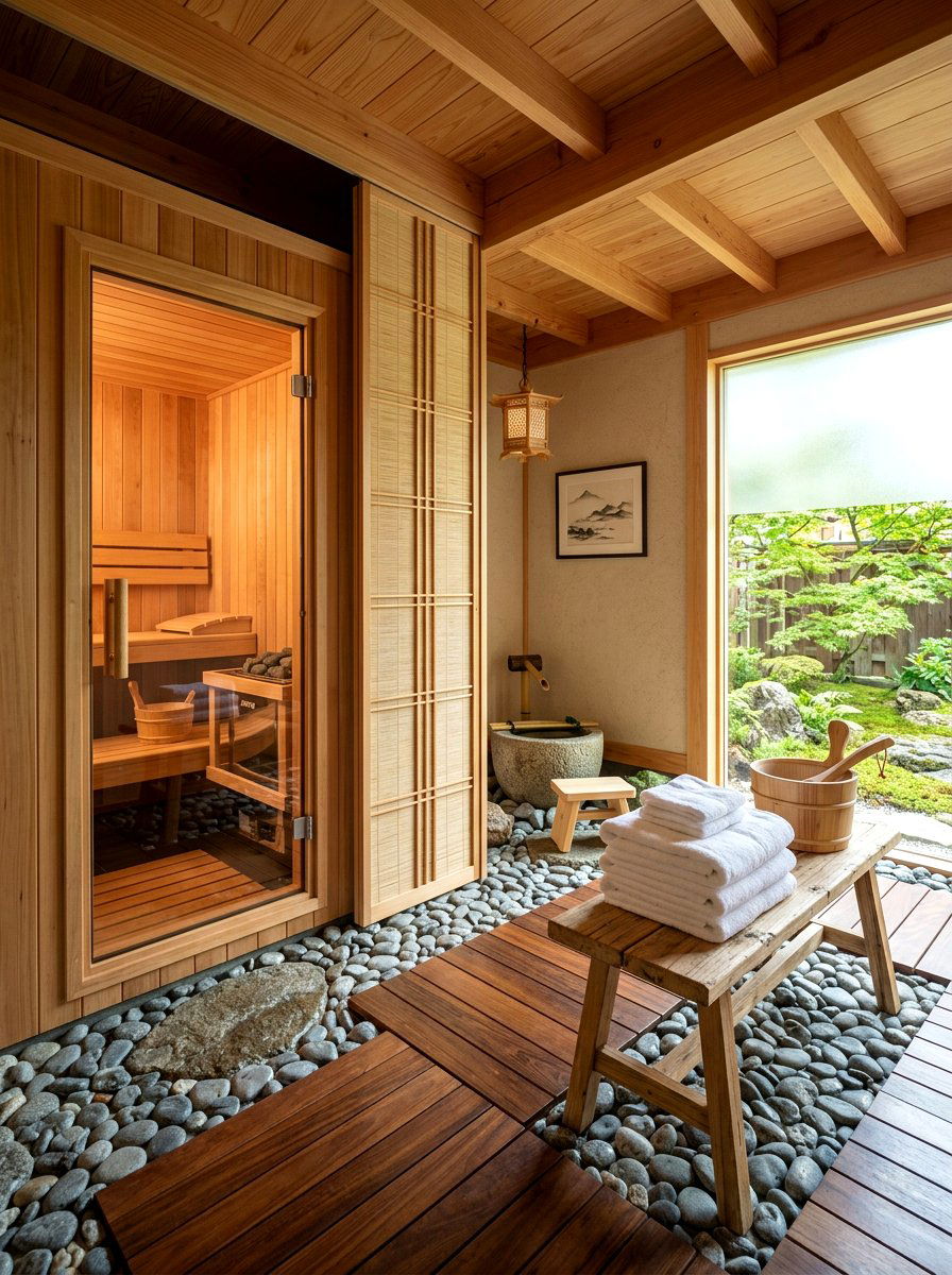 Zen Sauna Bathroom - 30 sauna bathroom ideas