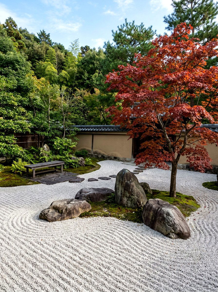 Zen garden - 30 backyard oasis ideas