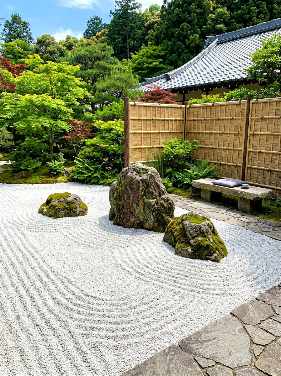 Zen garden sanctuary - 30 weekend garden retreat ideas
