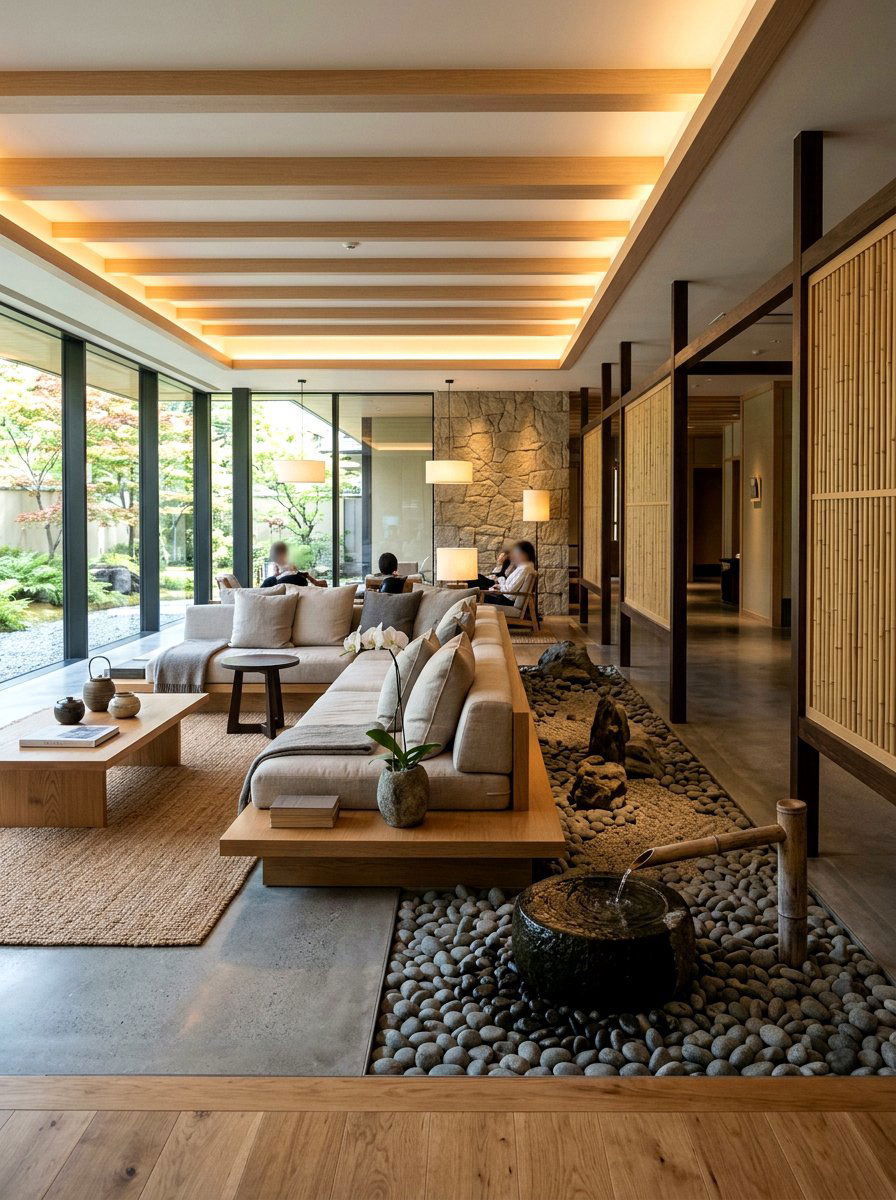 Zen hotel lobby interior - 30 hotel lobby living room ideas