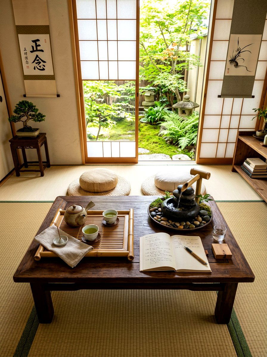 Zen journaling space - 30 tea and journaling corner ideas
