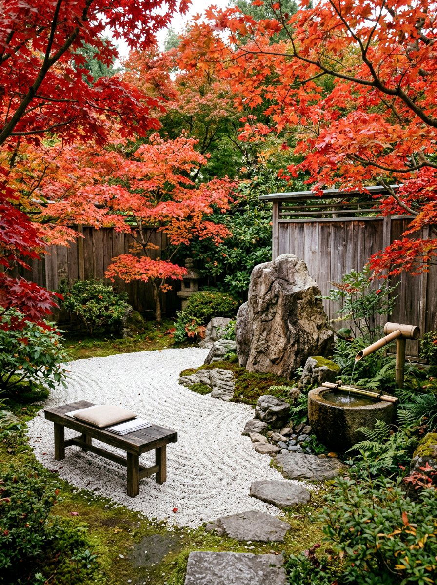 Zen meditation space - 30 backyard corner ideas