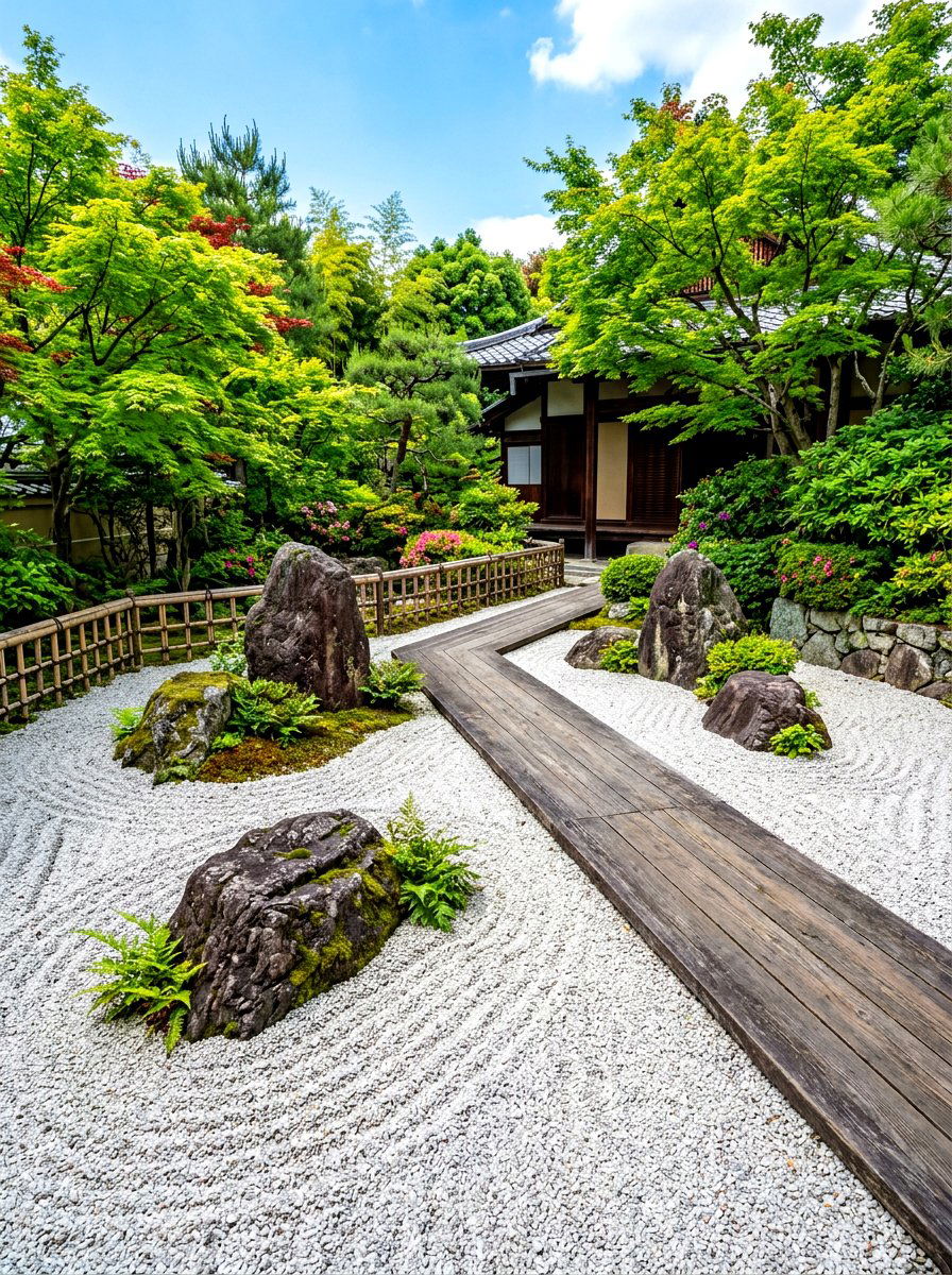 Zen rock garden patio - 30 warm minimalist patio ideas