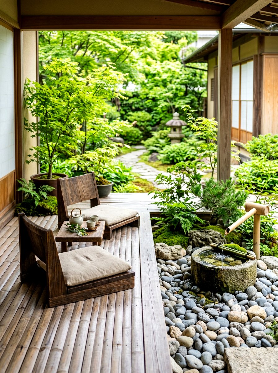 Zen style porch - 30 modern front porch ideas
