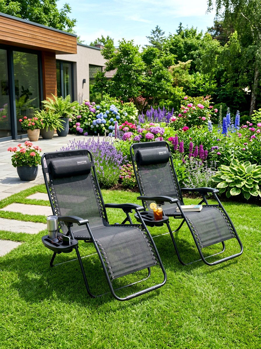 Zero Gravity Chaise Pair - 30 chaise pair patio ideas
