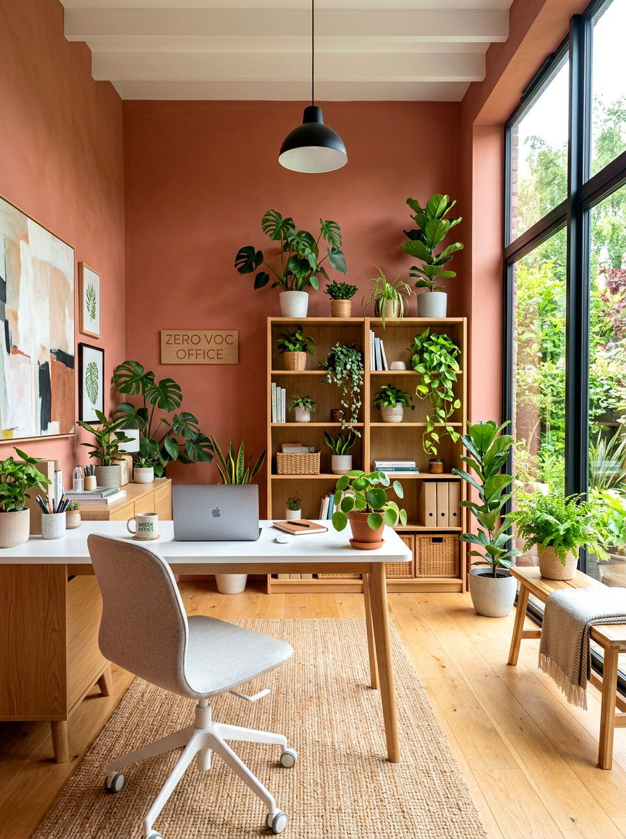 Zero VOC Paint Office - 30 energy efficient home office ideas
