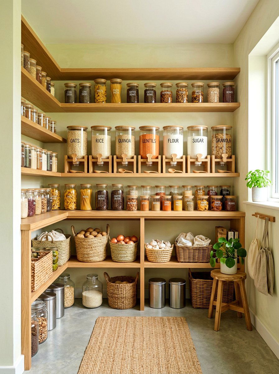 Zero Waste Kitchen Pantry - 30 eco friendly kitchen ideas