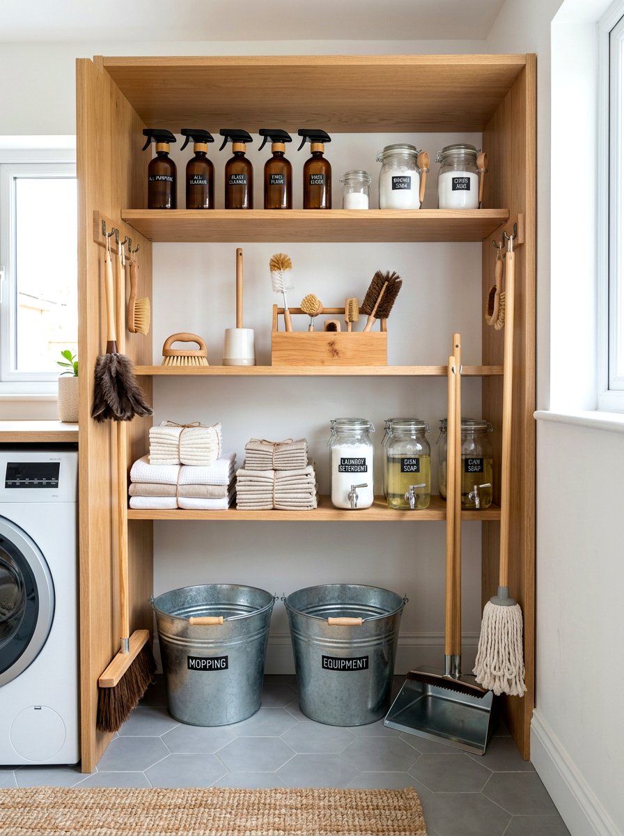 Zero waste cleaning closet - 30 low waste home ideas