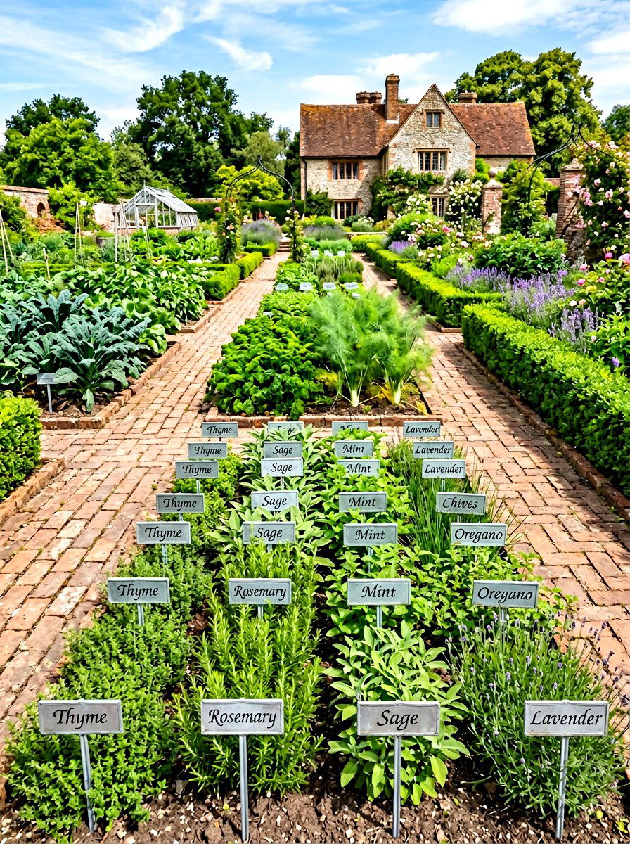Zinc Garden Label - 30 herb garden marker ideas
