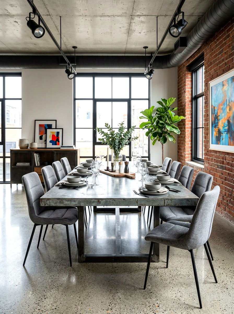 Zinc Top Table - 30 cafe style dining ideas