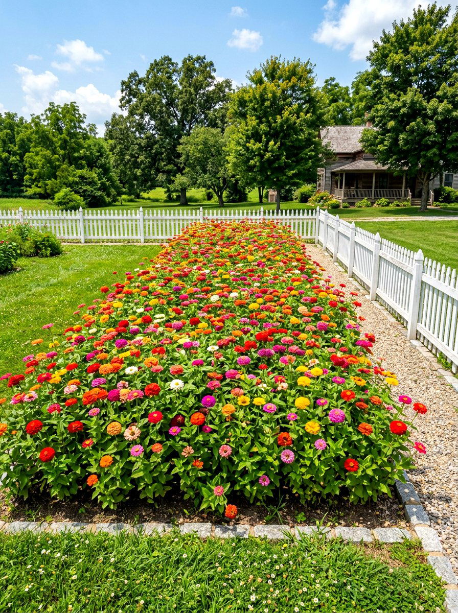 Zinnia Garden - 30 hummingbird garden ideas