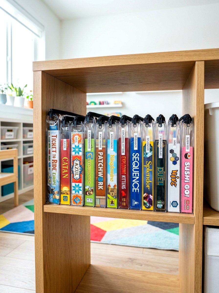 Zipper Storage Pouch - 30 playroom storage ideas