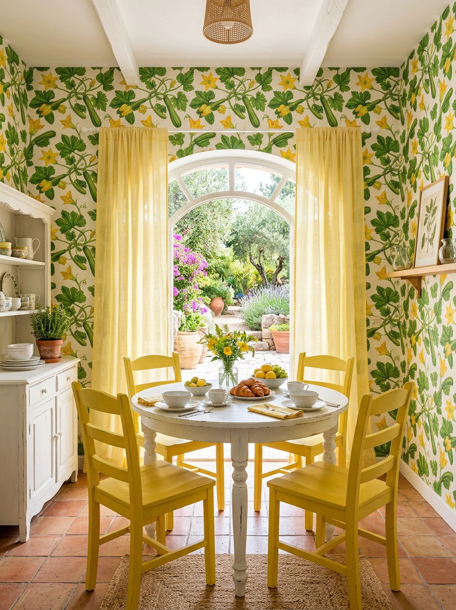 Zucchini wallpaper - 30 vegetable motif wallpaper ideas
