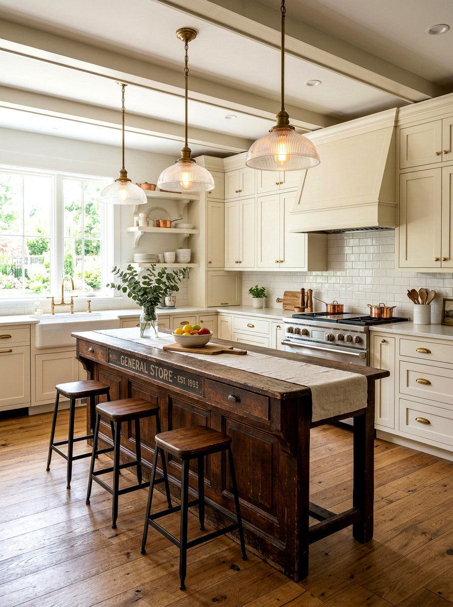 30 Kitchen With Antique Furniture Ideas to Add Warm Character